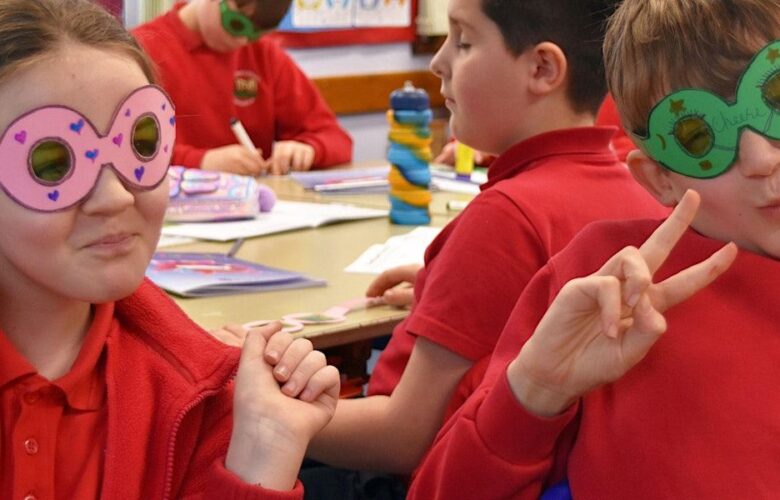 School children taking part in Lancashire Mind's Bounce Forward programme