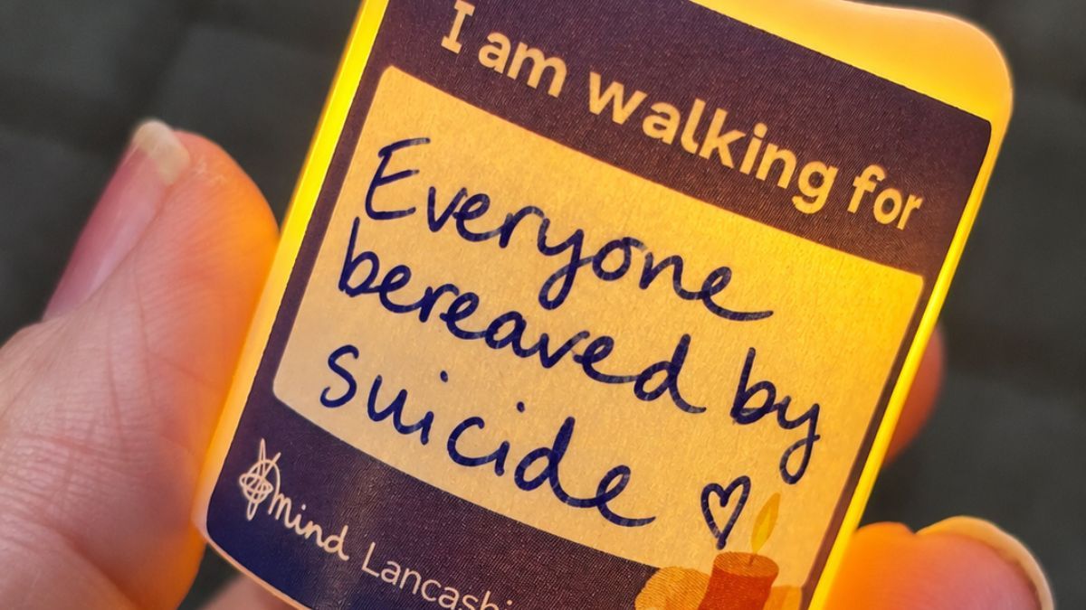 Walking for everyone bereaved by suicide - Chorley Candlelight Walk with Lancashire Mind